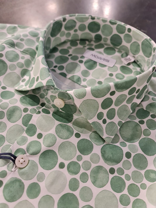 CAMICIA BOLLE VERDE