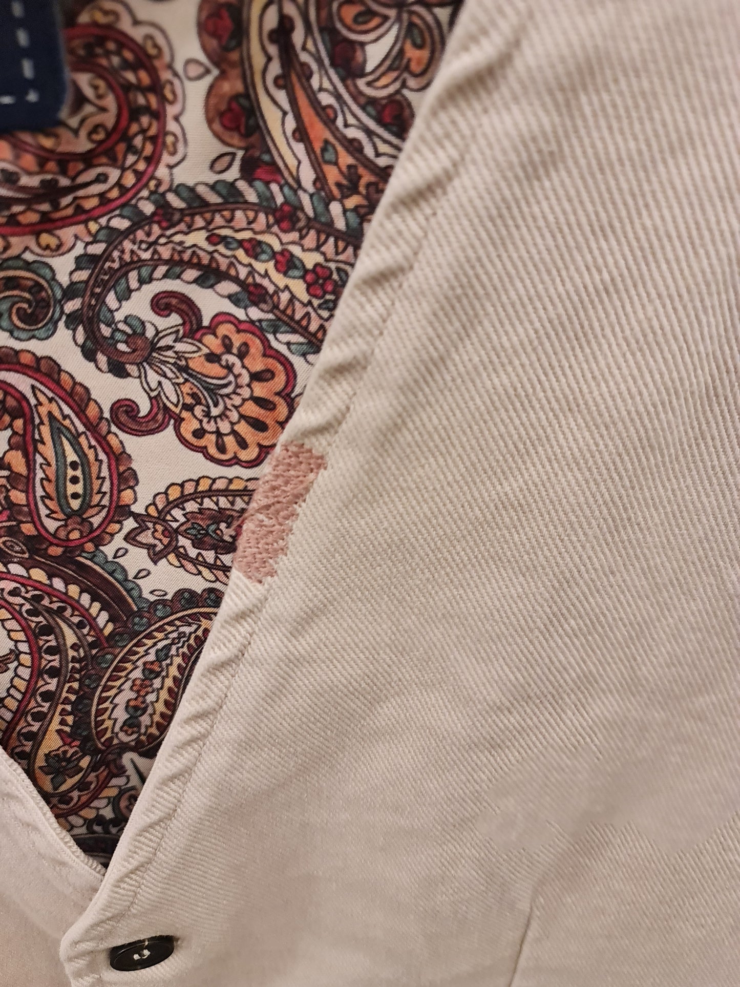 GILET JEANS SABBIA RICAMI