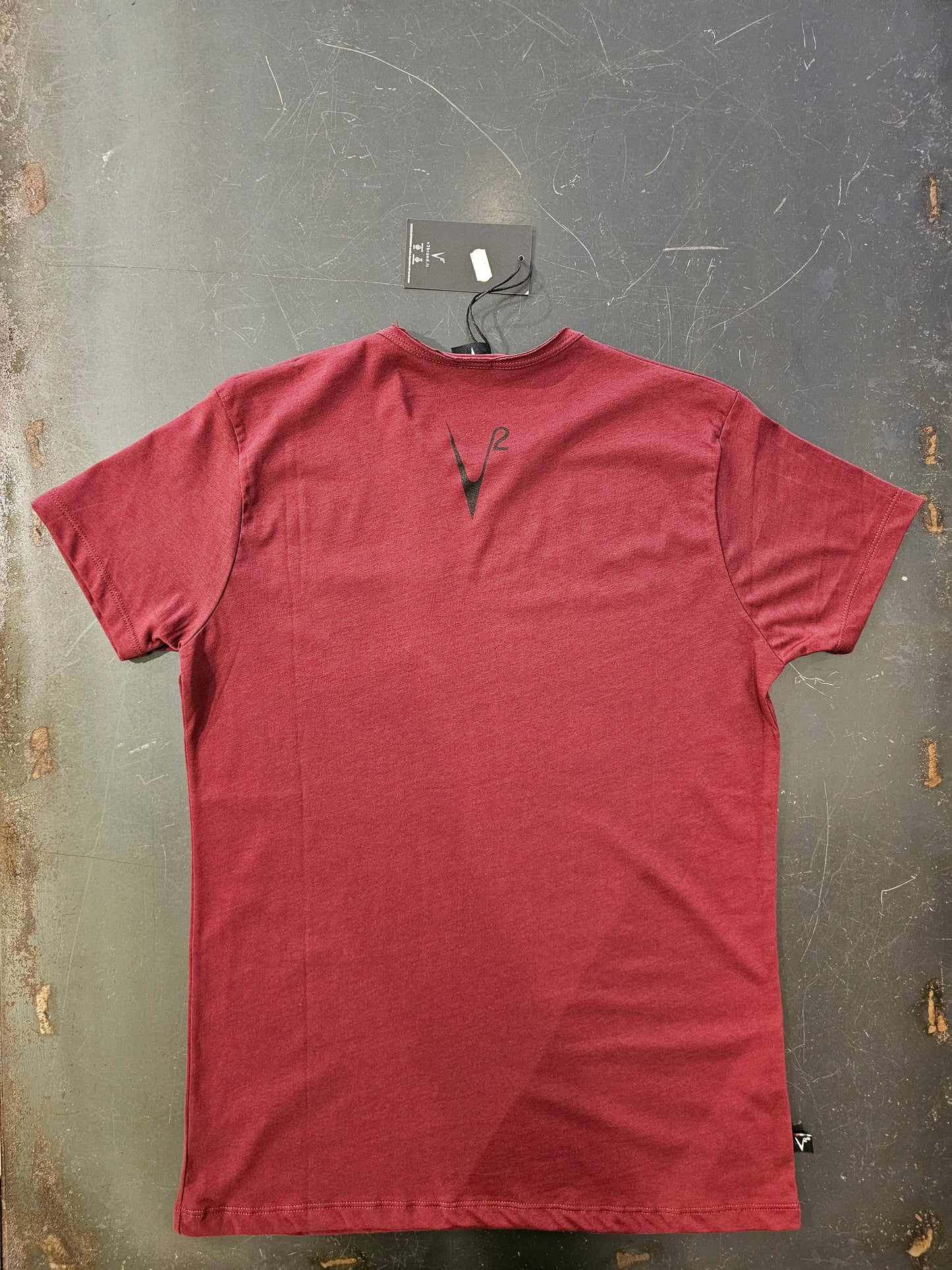 T-SHIRT TASCA PIED DE POULE E SCHIZZI VERNICE