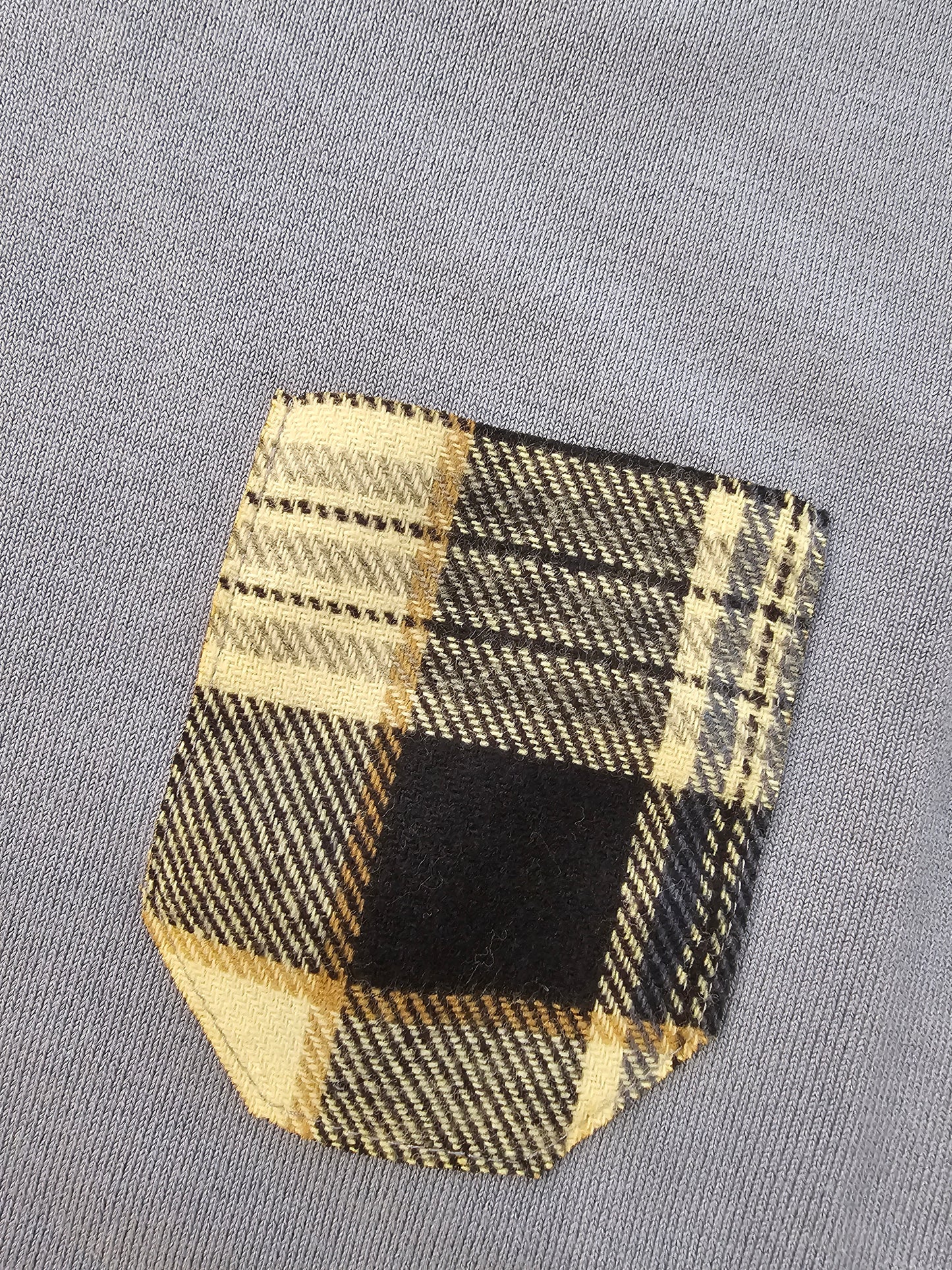 MAGLIA POLVERE TASCA CHECK