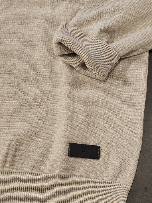 MAGLIA SABBIA TOPPE GOMITI CHECK