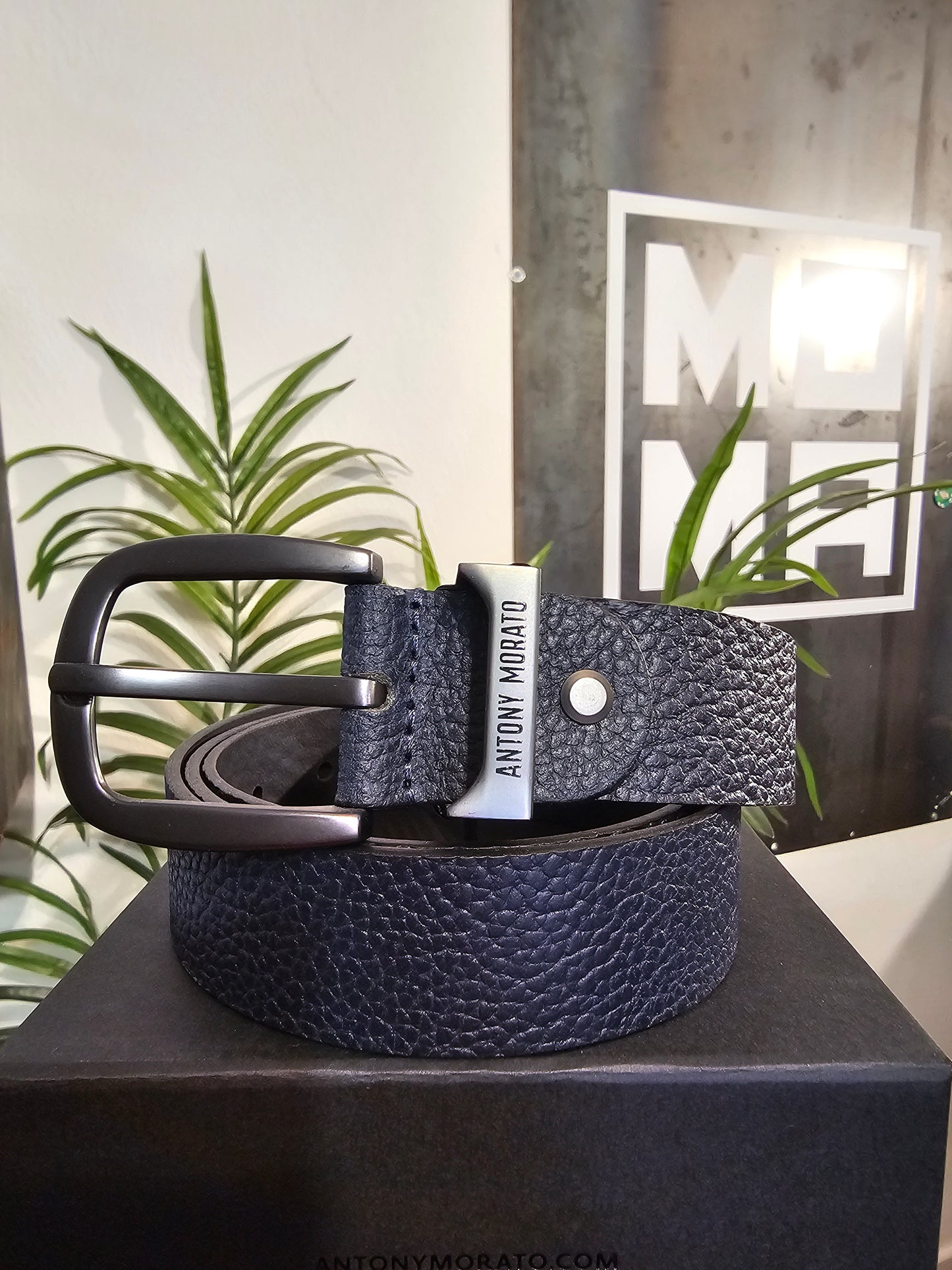 CINTURA LAVORATA BLU