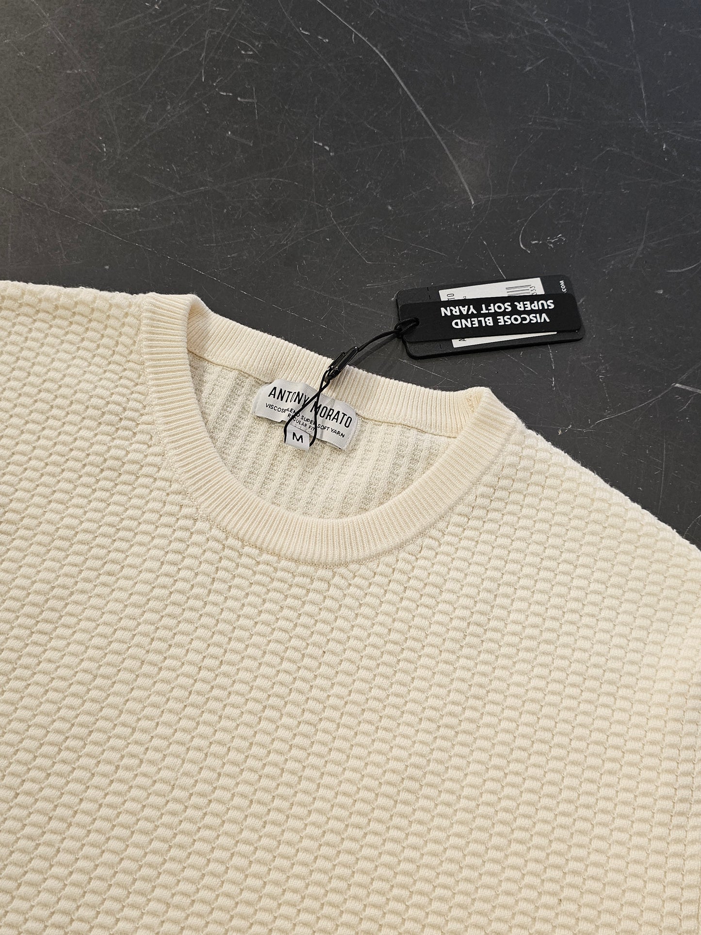 MAGLIA AVORIO MOTIVO IN RILIEVO