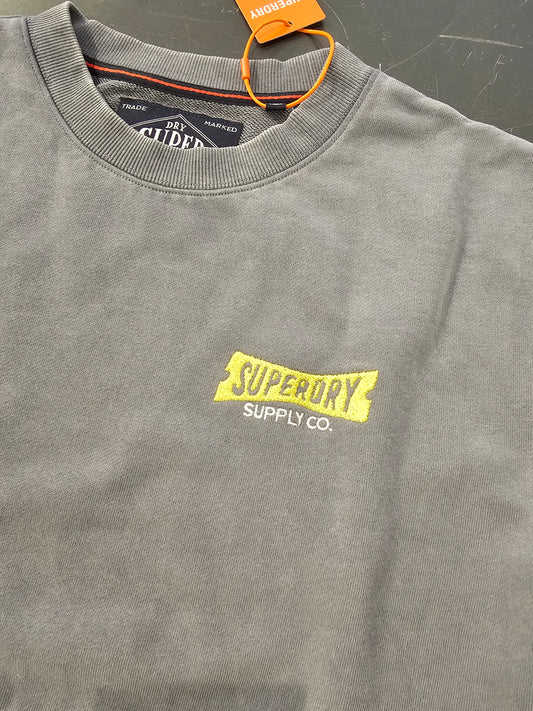 FELPA HERITAGE GRIGIA SUPERDRY