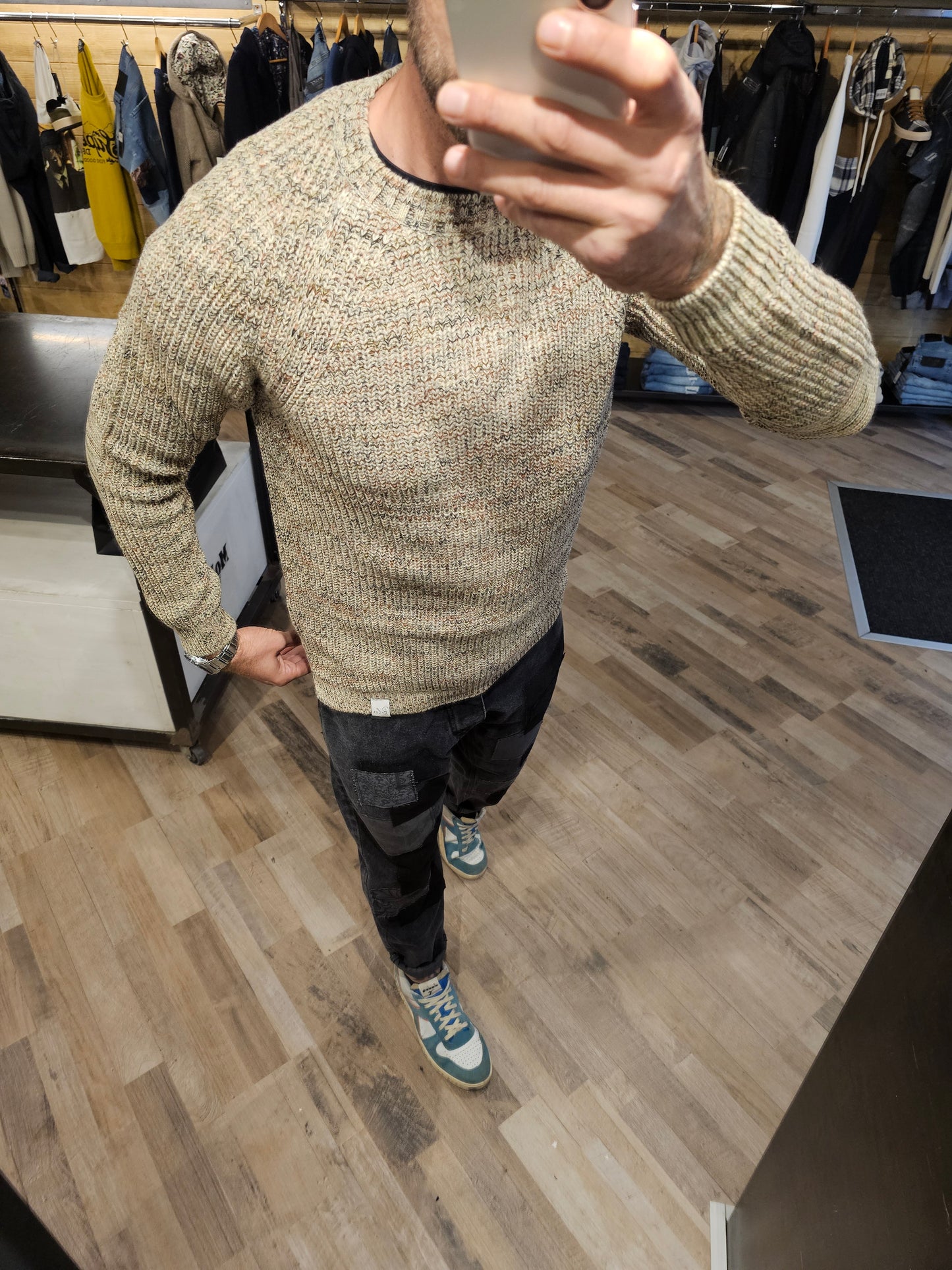 MAGLIA MULTICOLOR MELANGE BL11