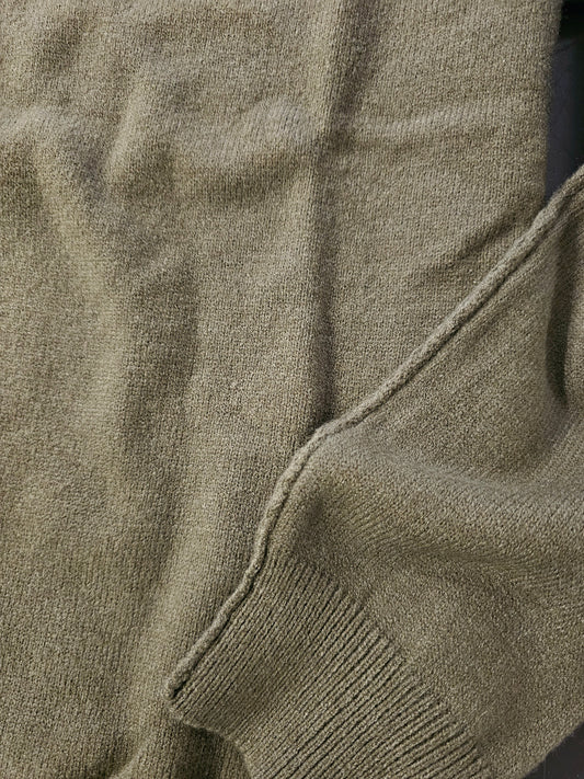 MAGLIA VERDONE CUCITURE CUCITURE A VISTA