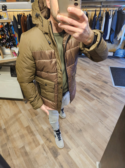 GIUBBINO DOPPIO TESSUTO CAMMELLO