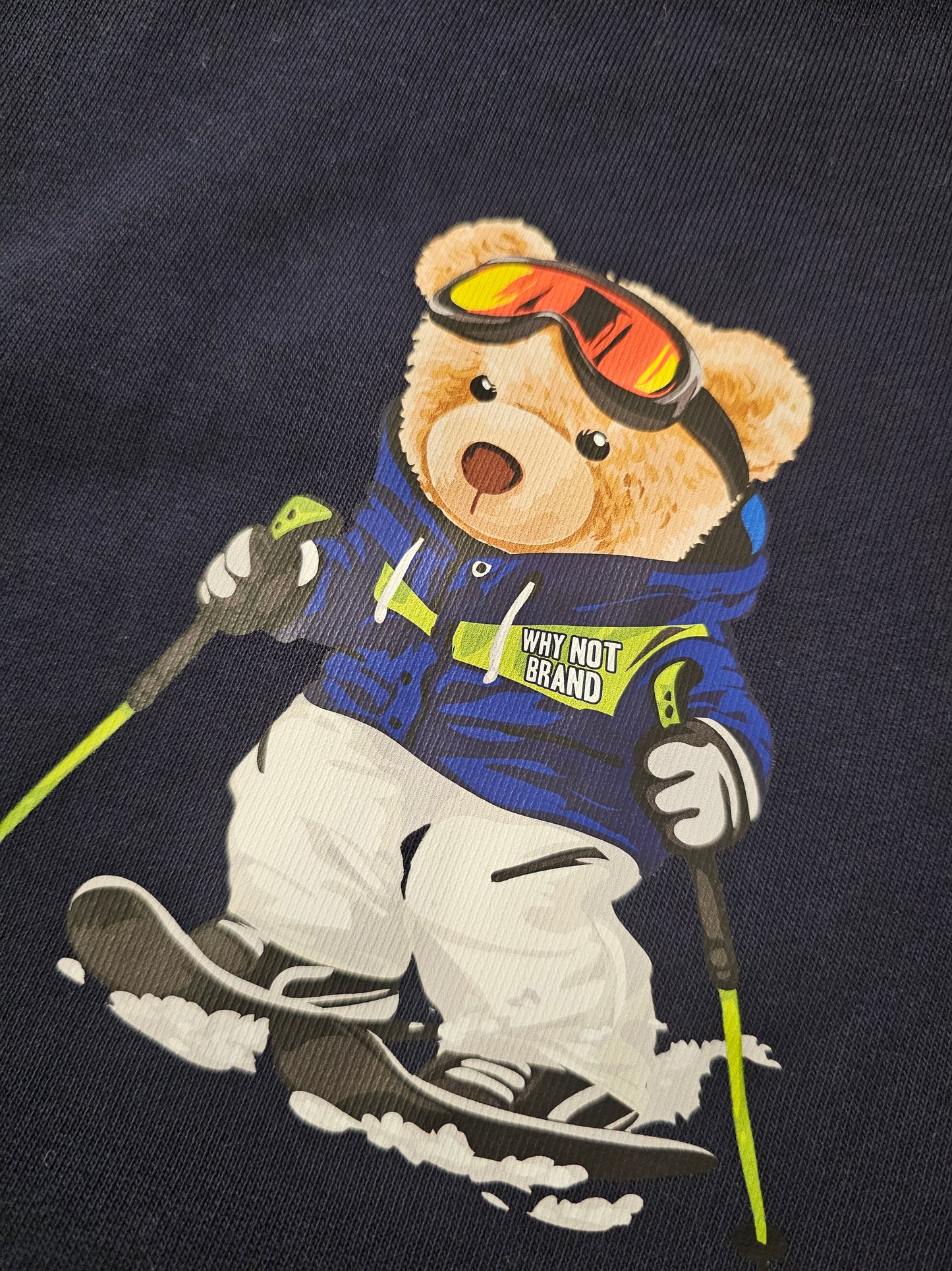 FELPA TEDDY OVERSIZE BLU