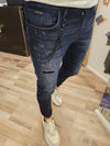JEANS IGGY BLU INTENSO CON CATENA