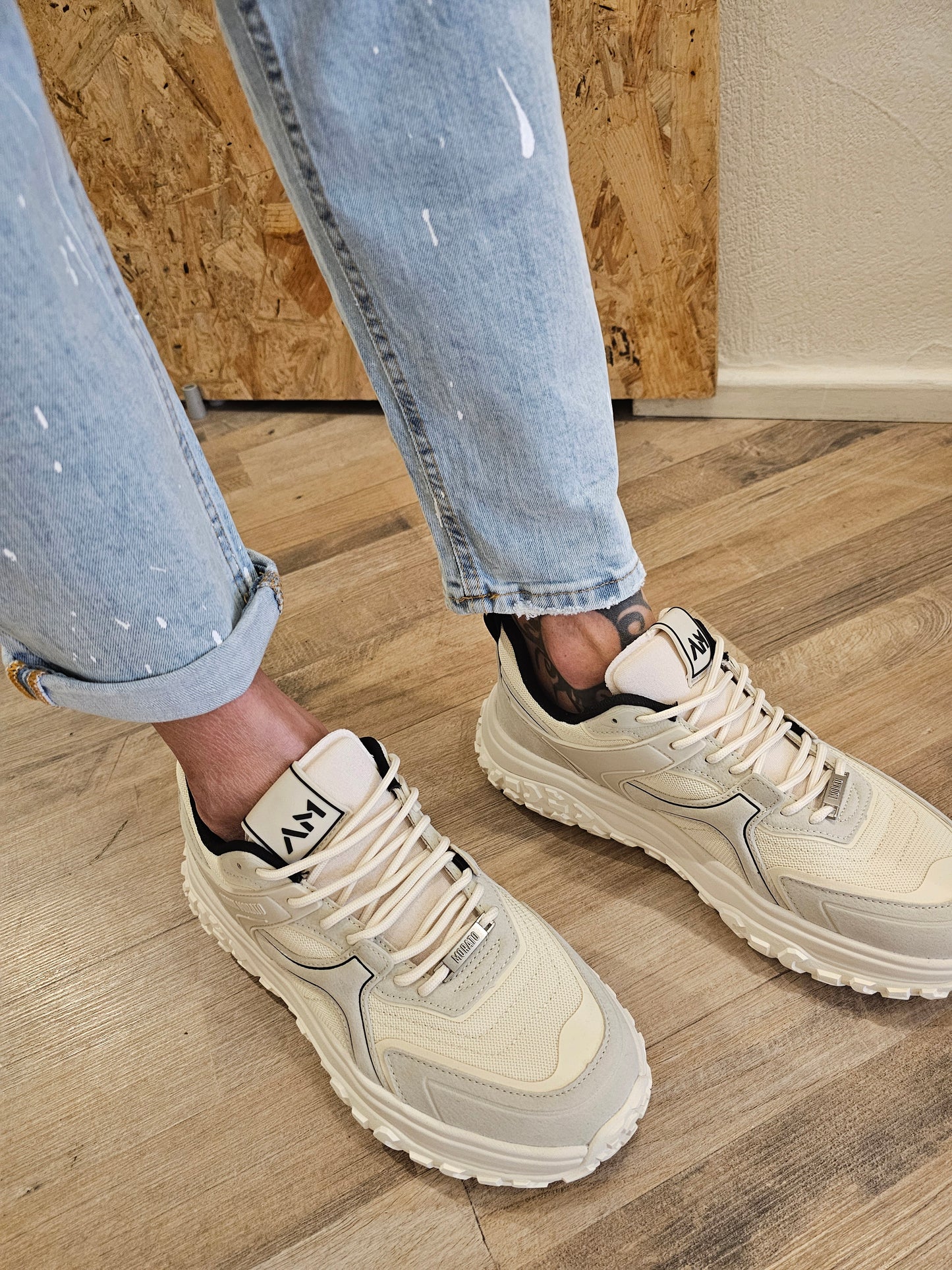 JEANS MARMO V2 VERNICE E TASCA CONTRASTO