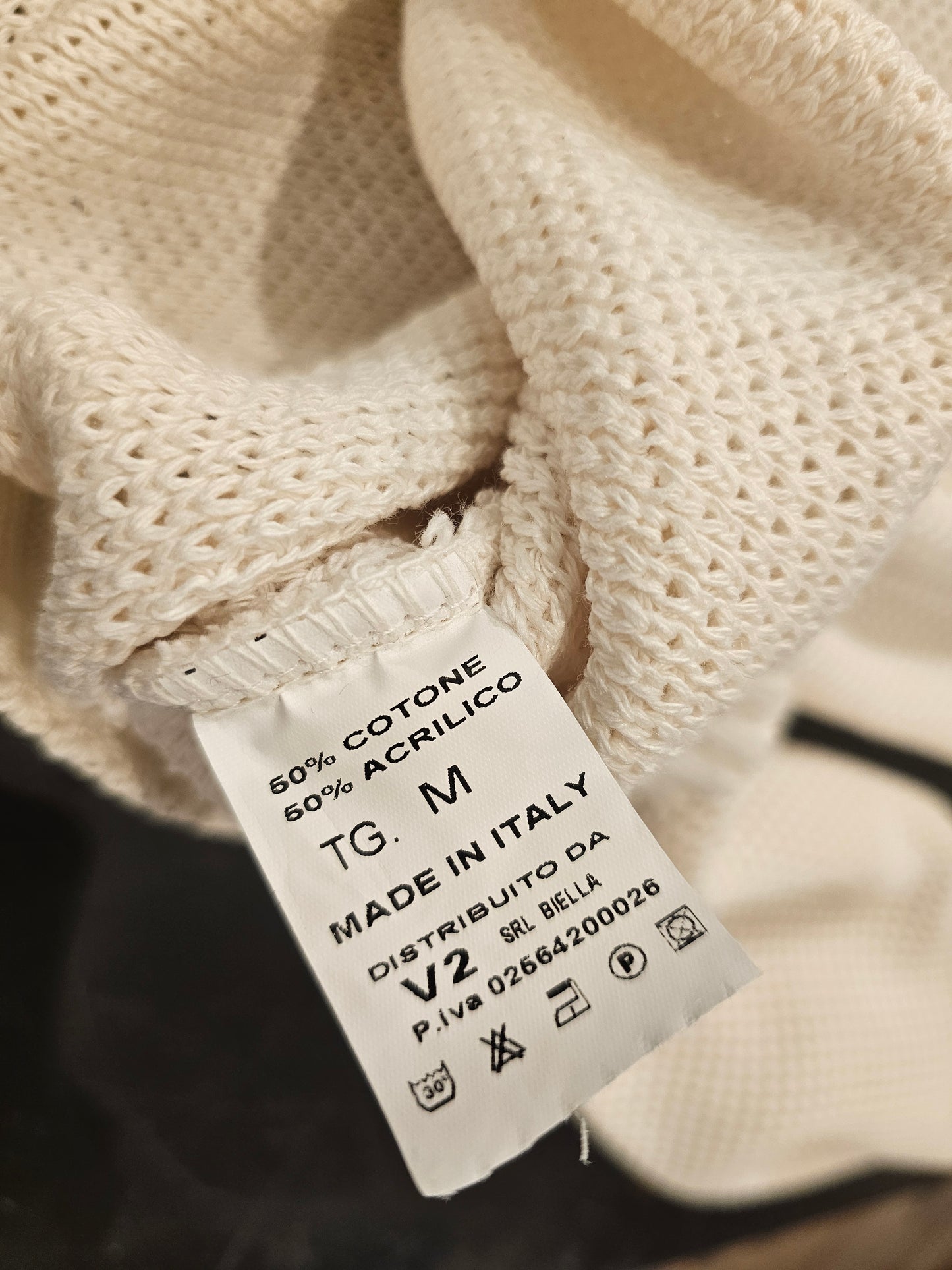 MAGLIONCINO PANNA PATCHWORK