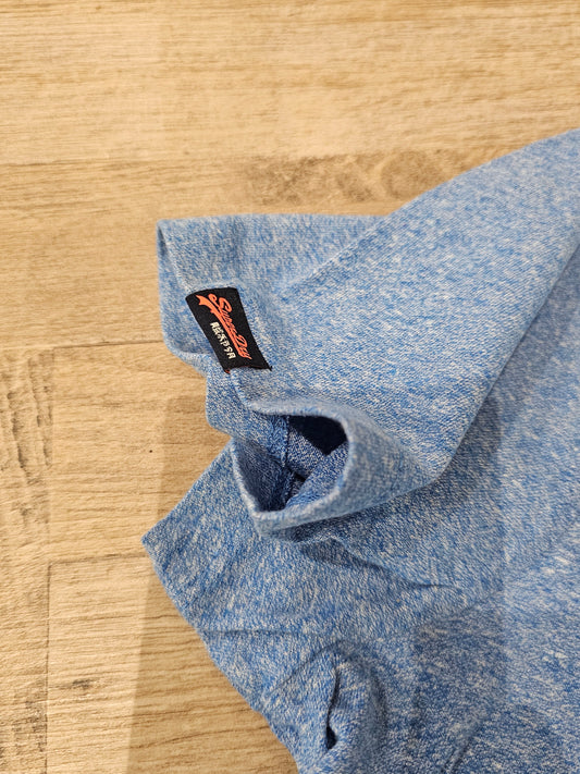 T-SHIRT AZZURRA MELANGE JAPAN DEPT SUPERDRY