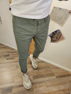 PANTALONE CHINO SALVIA ARMATURATO