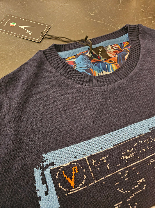 MAGLIA IN COTONE RICAMO VESPA