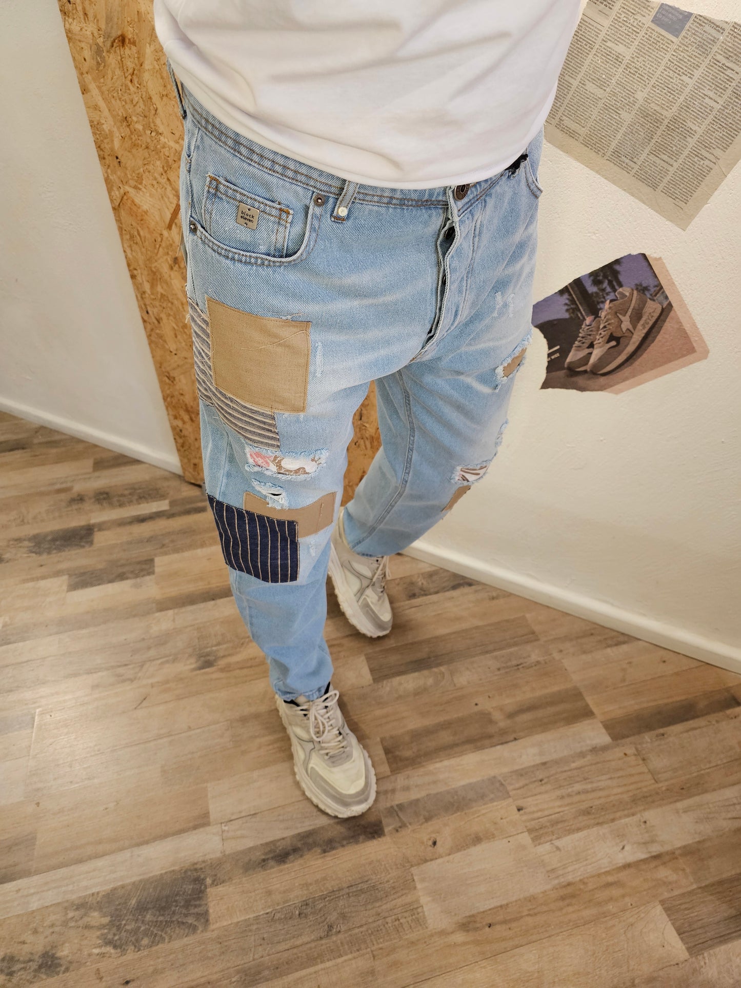 JEANS PATCHWORK BLOCK ELEVEN