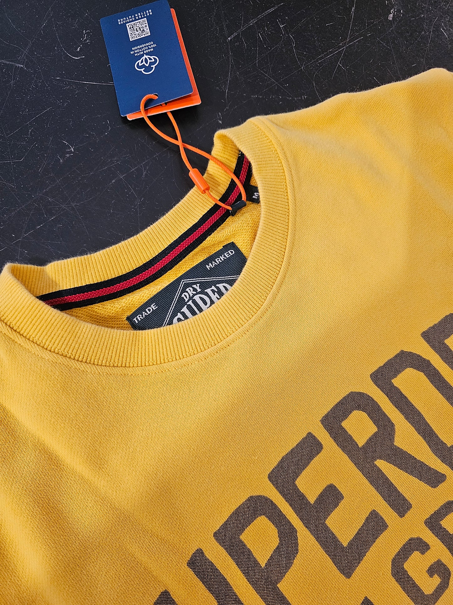 FELPA SUPERDRY MARINE GIALLA
