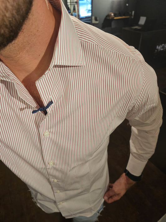 CAMICIA RIGA ROSSA