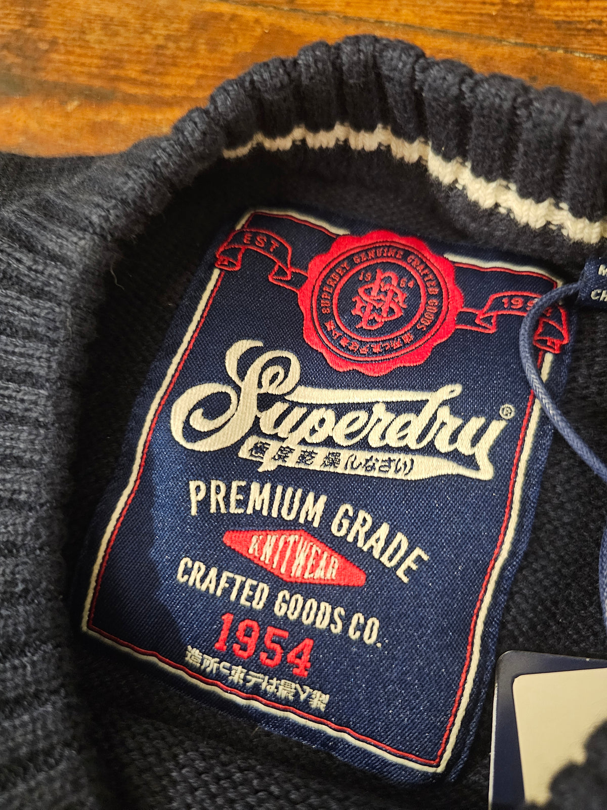 MAGLIONCINO BLU SUPERDRY JAPAN