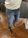 JEANS OZZY TAPPERD GOLD BLU