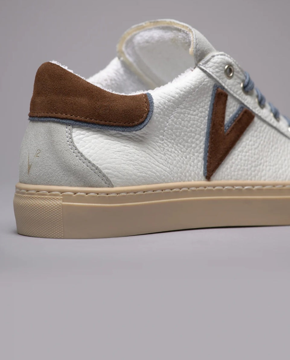 SNEAKERS BICOLOR LACCIO CONTRASTO AZZURRO