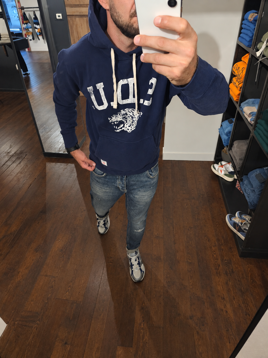 FELPA ATHLETIC TIGER BLU