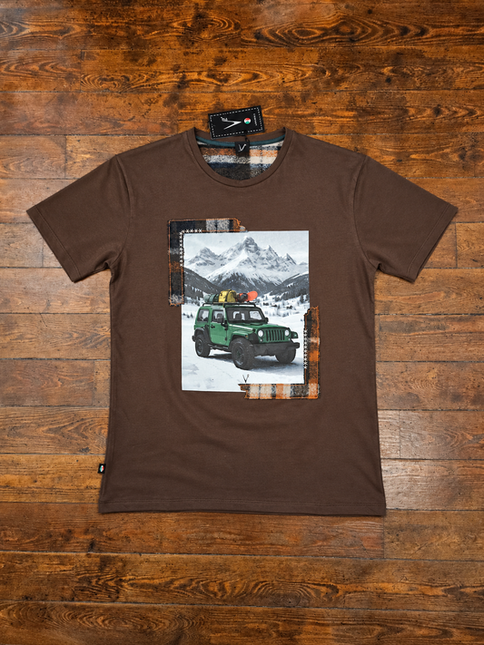 T-SHIRT JEEP MORO RICAMI