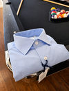 CAMICIA AZZURRA CON RICAMO