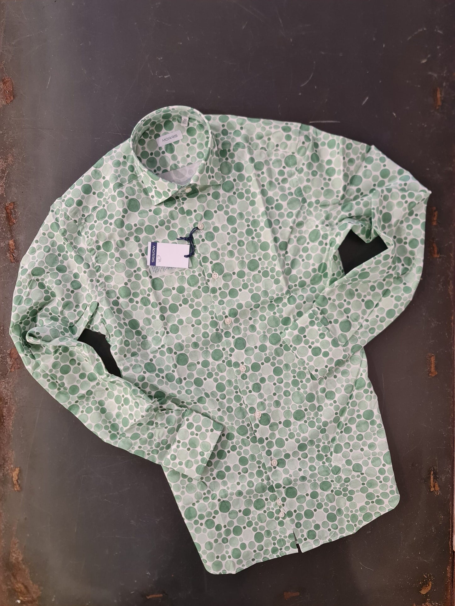 CAMICIA BOLLE VERDE