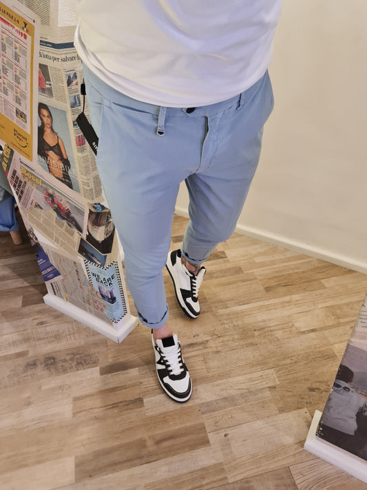 PANTALONE MICROFANTASIA CIELO