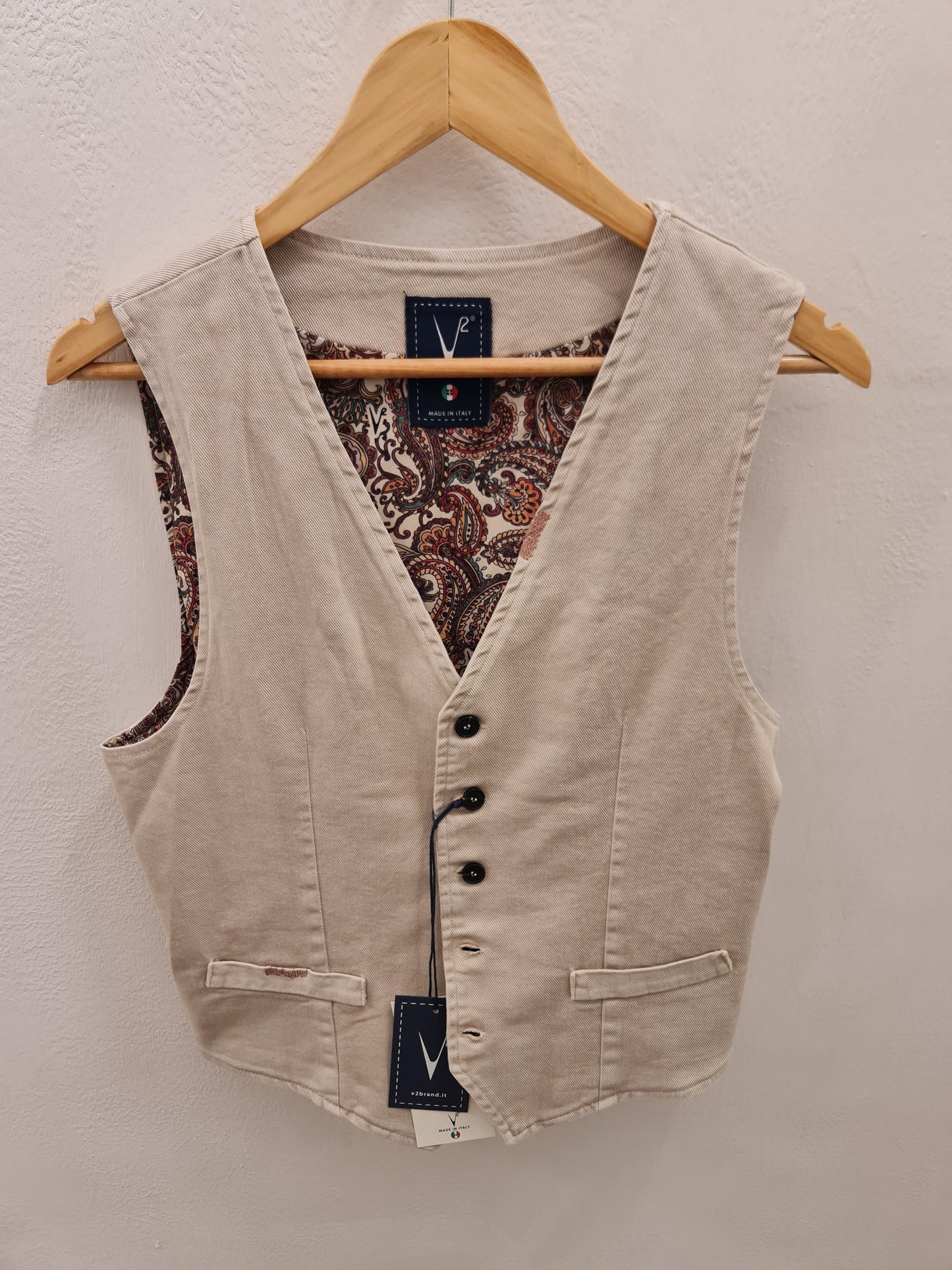 GILET JEANS SABBIA RICAMI