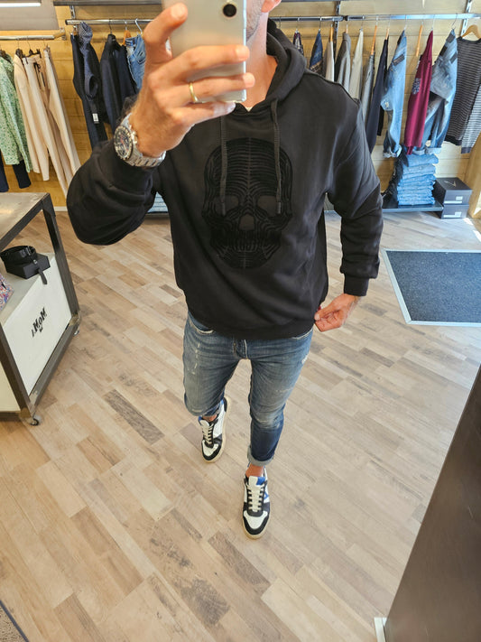 FELPA TESCHIO CON CAPPUCCIO