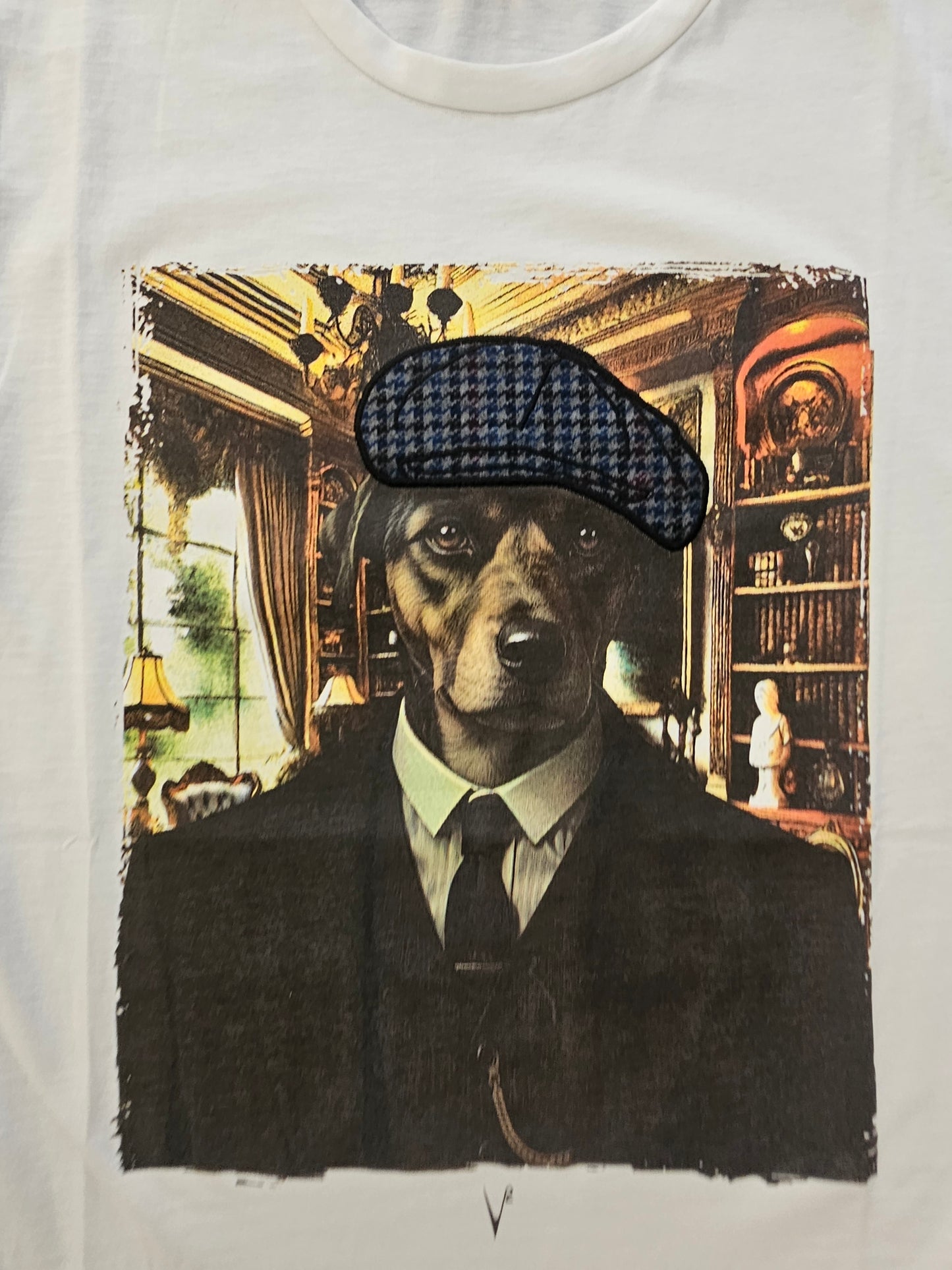 T-SHIRT DOG PIED DE POULE