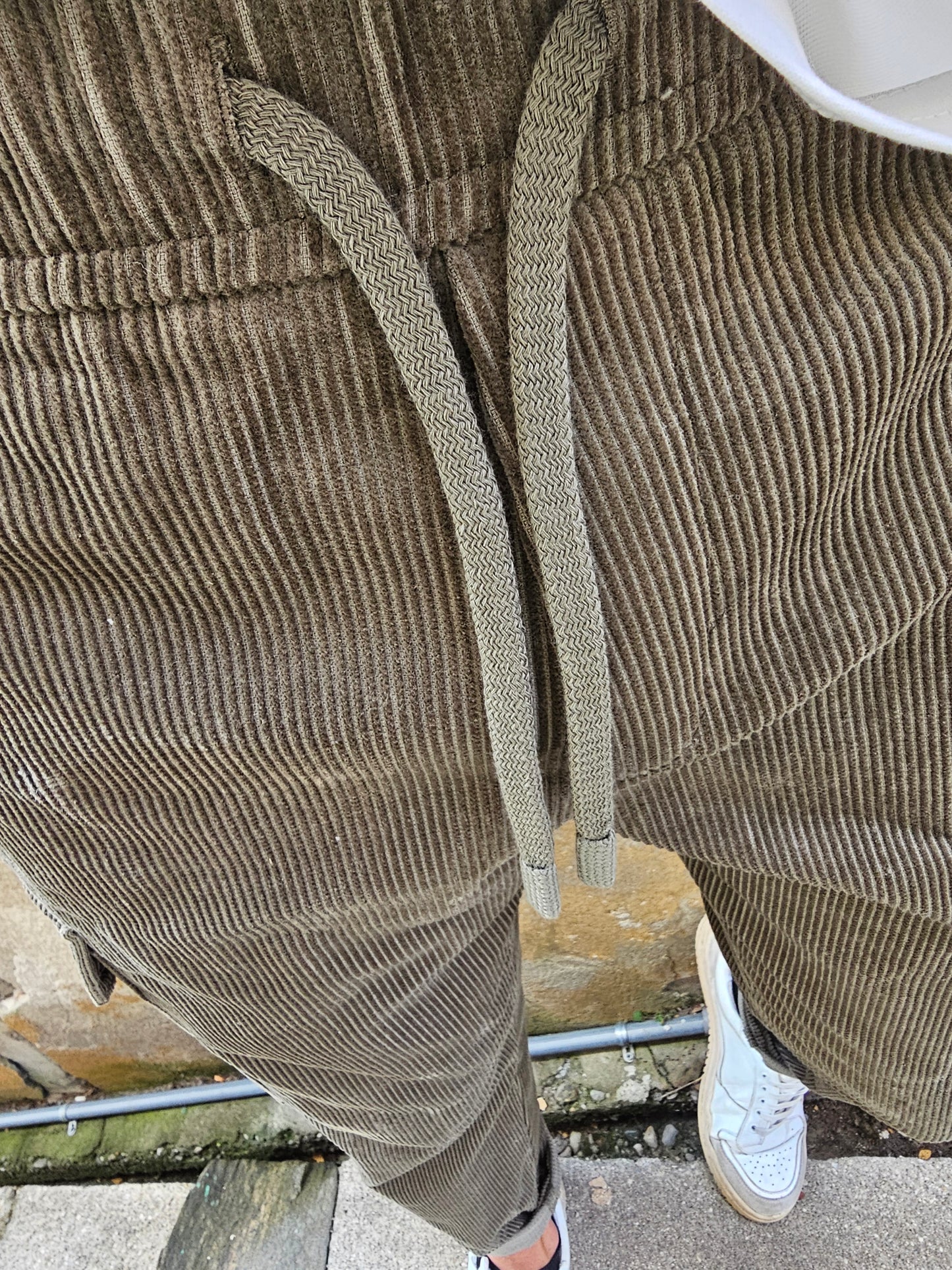 PANTALACCIO CARGO IN VELLUTO VERDONE