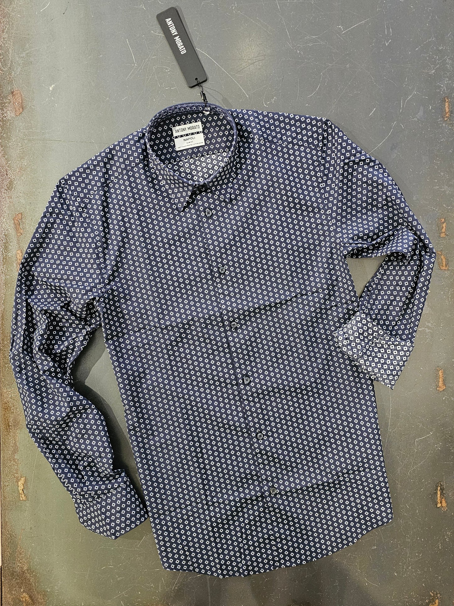 CAMICIA NAPOLI BLU FANTASIA