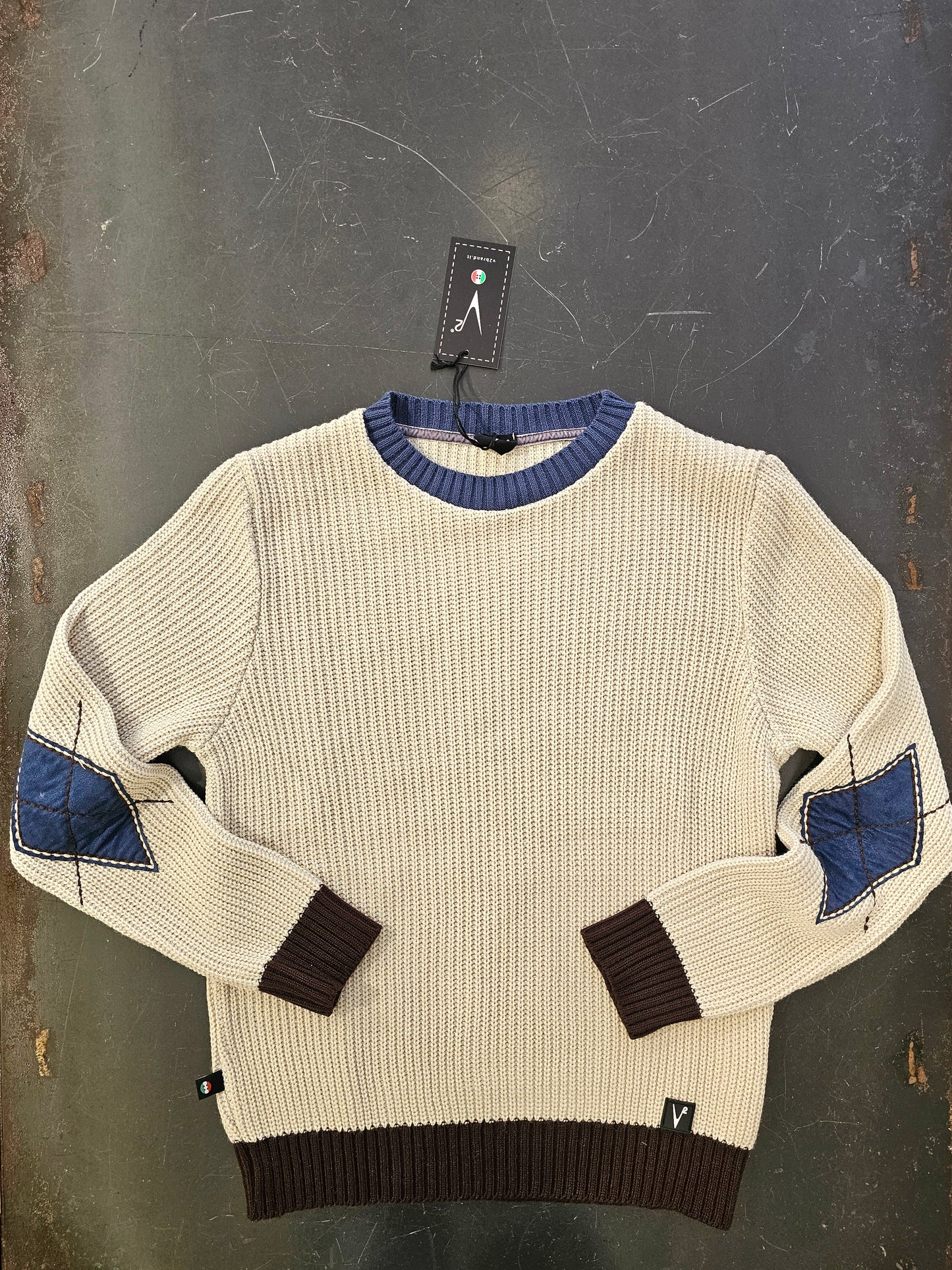 MAGLIA 3 COLORI PATCHWORK