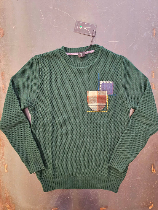 MAGLIA OCCHIO PERNICE VERDE