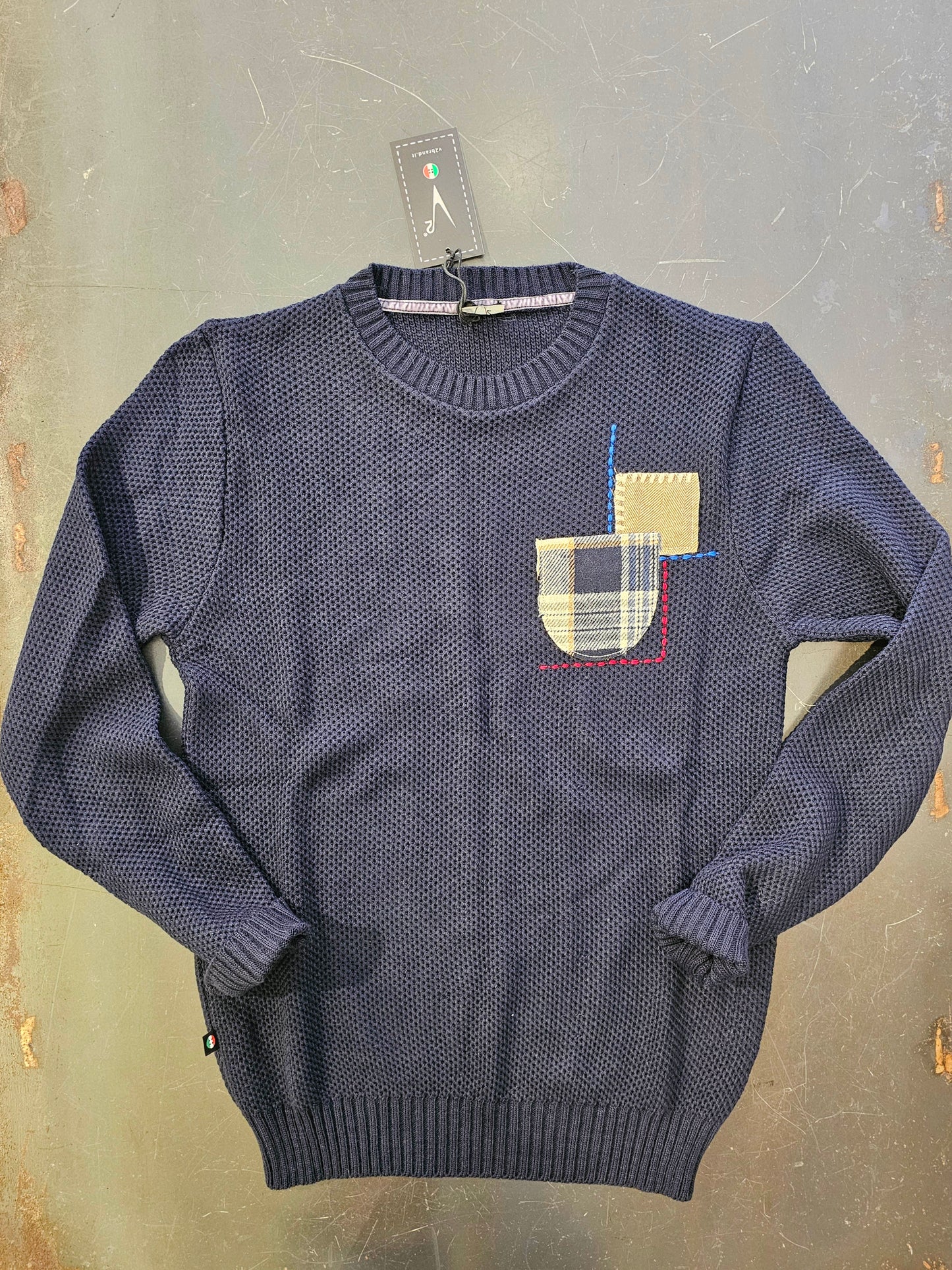 MAGLIA OCCHIO PERNICE BLU