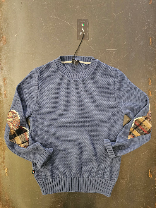 MAGLIA PUNTO RISO POLVERE CON TOPPE