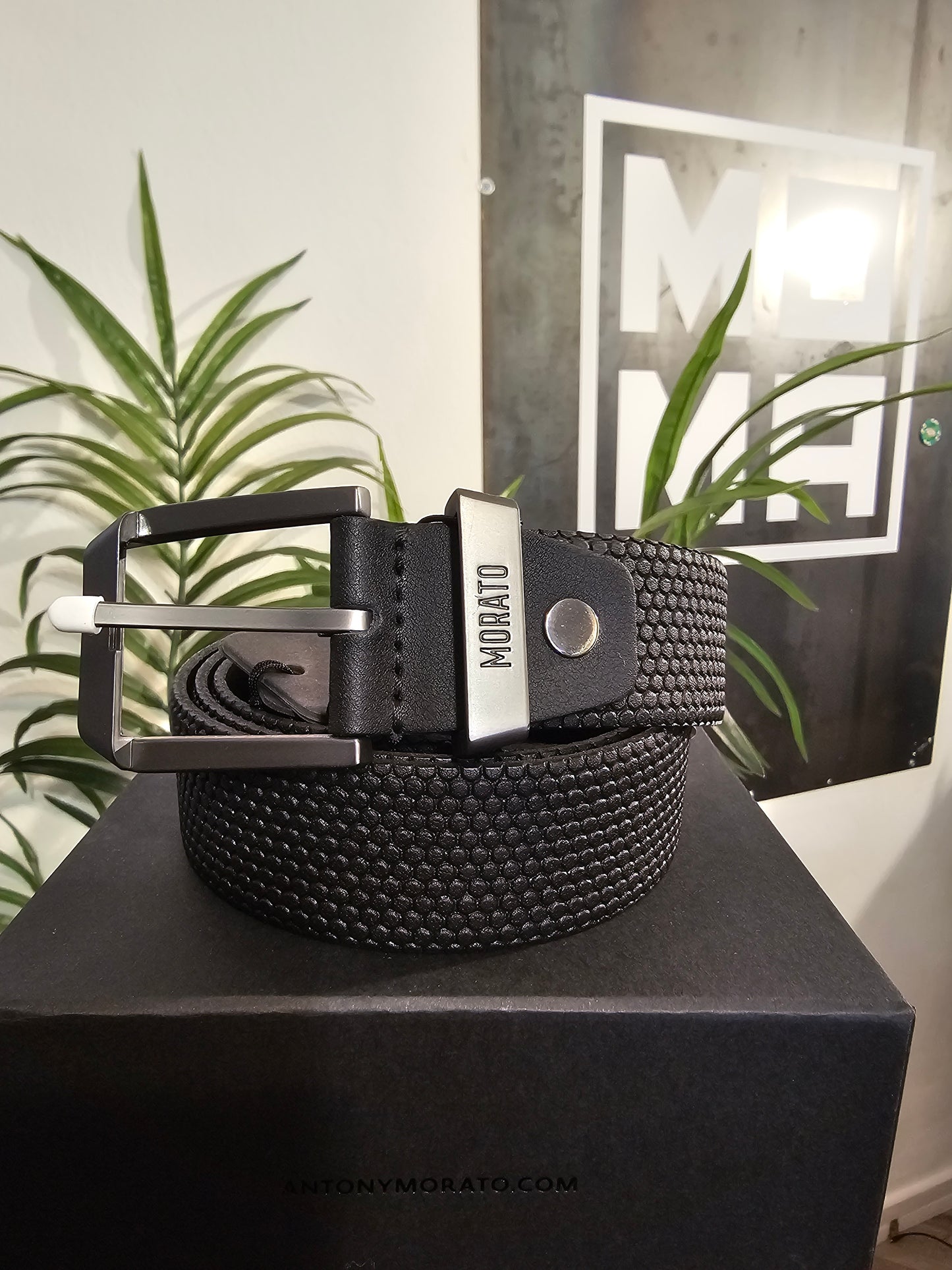 CINTURA NERA LAVORATA