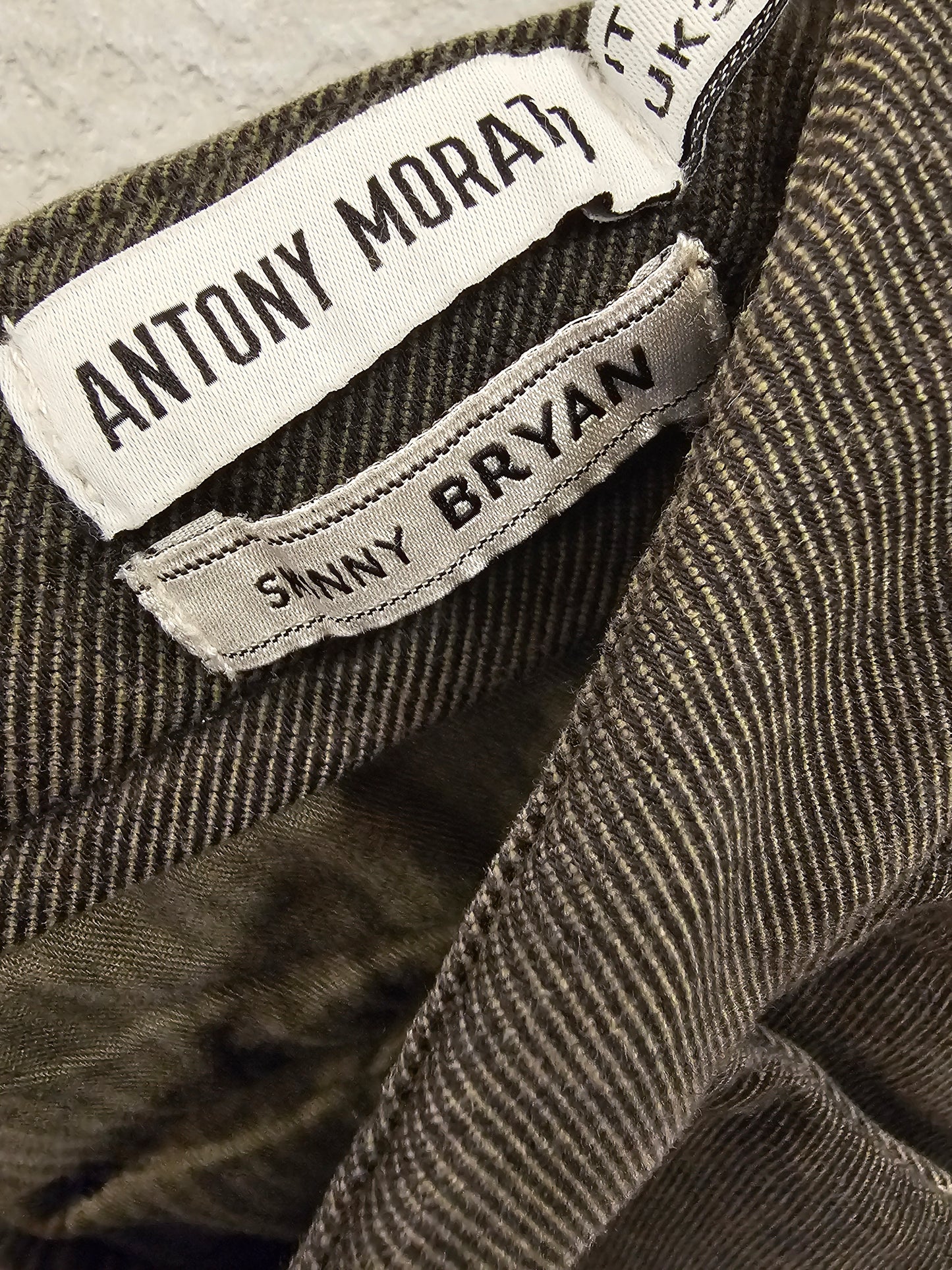 PANTALONE VERDONE TEXTURE