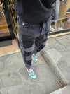 JEANS GRIGIO PATCHWORK BL11