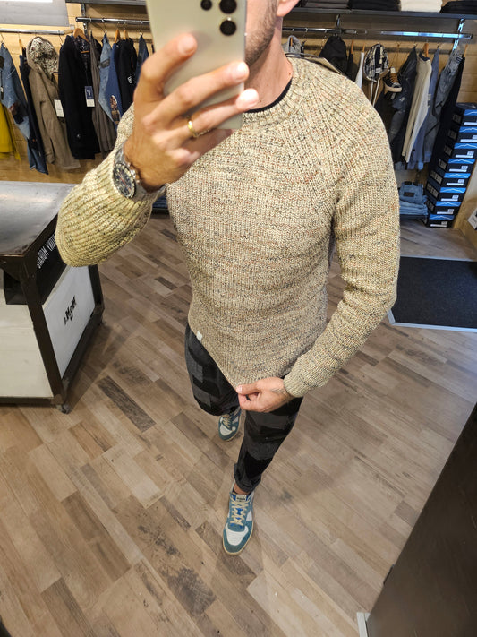 MAGLIA MULTICOLOR MELANGE BL11