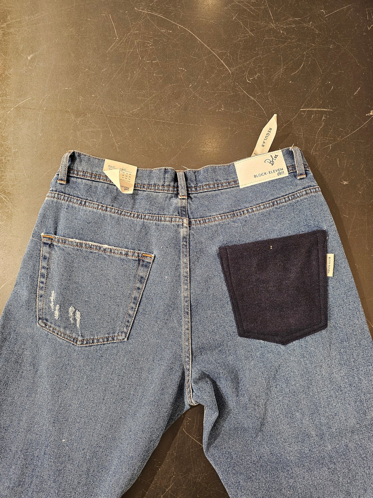 JEANS PATCH E VERNICE