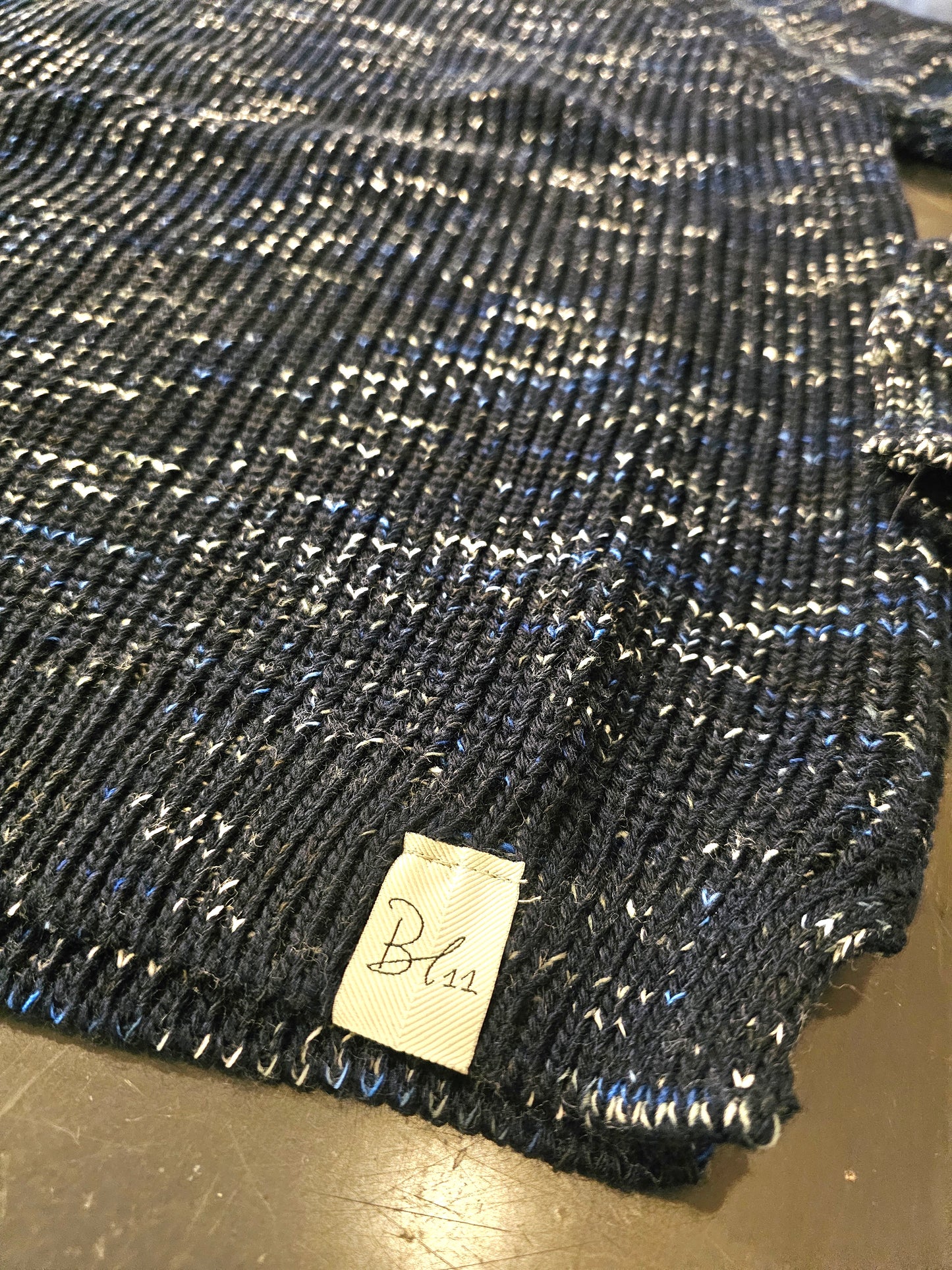 MAGLIA BLU MELANGE BL11