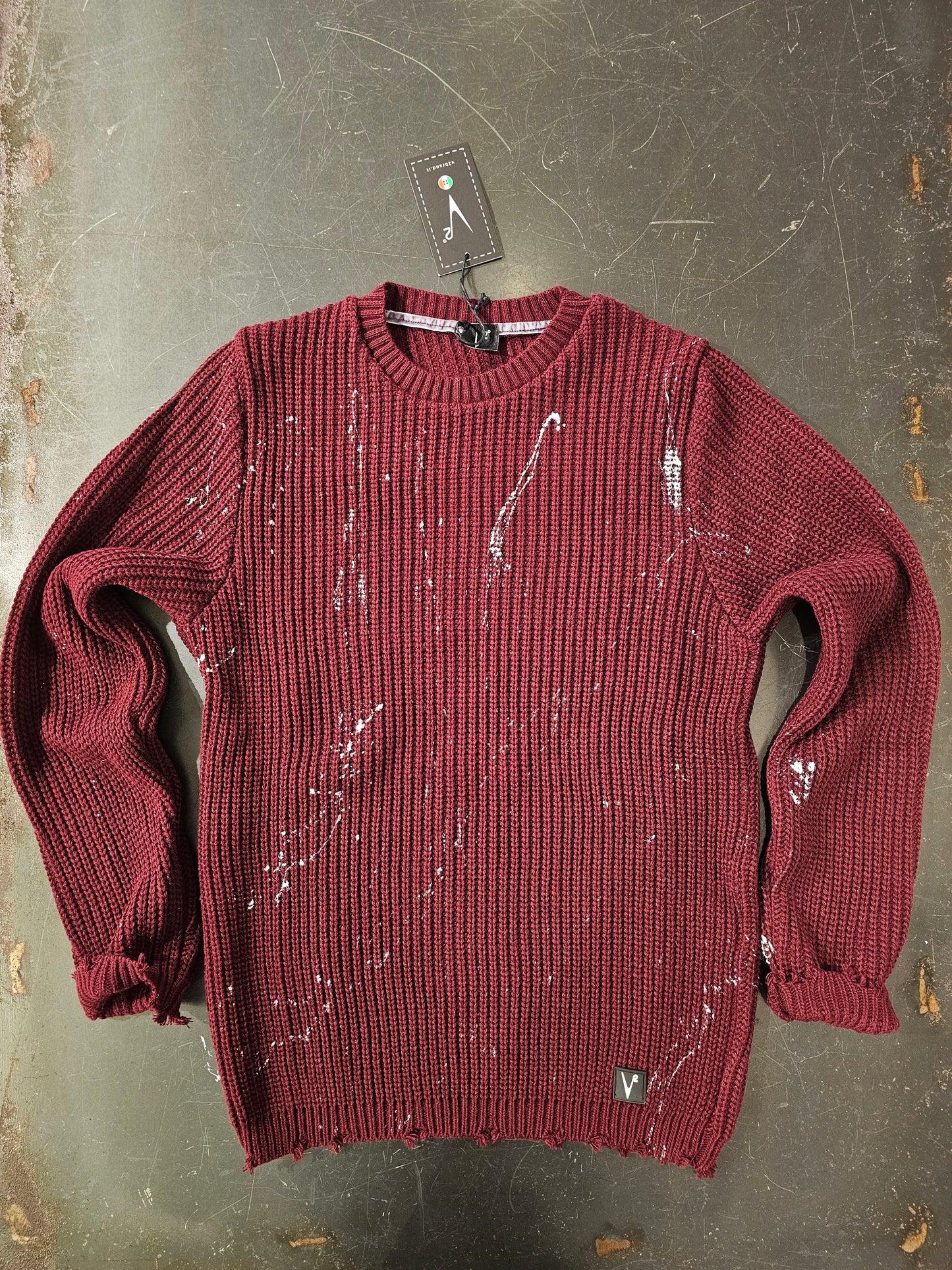 MAGLIA BORDEAUX ROTTURE E SCHIZZI VERNICE