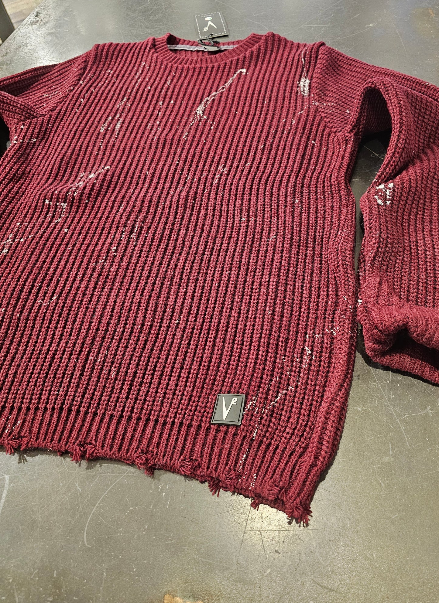 MAGLIA BORDEAUX ROTTURE E SCHIZZI VERNICE