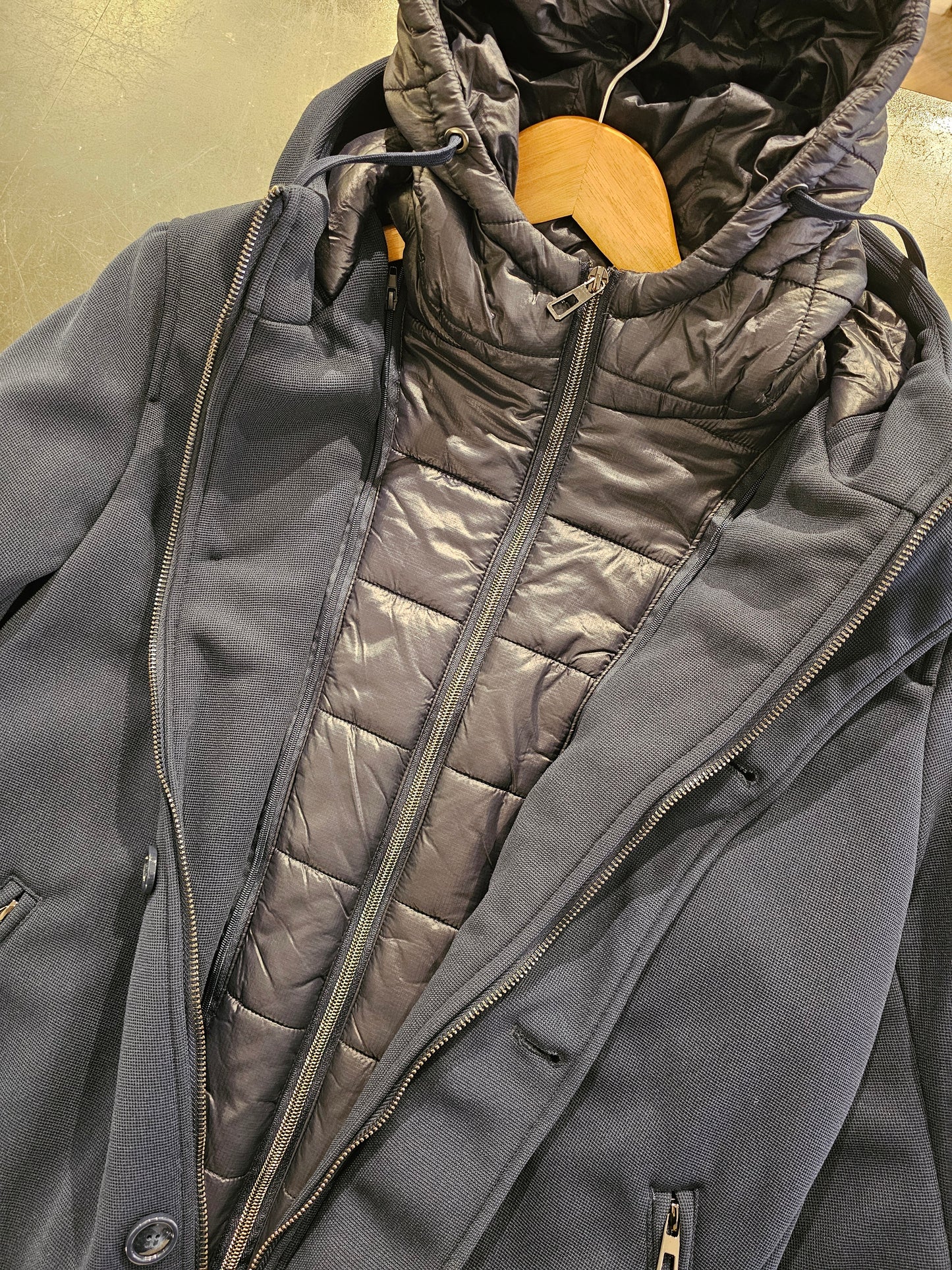 GIUBBINO BLU ARMATURATO DOPPIA CHIUSURA