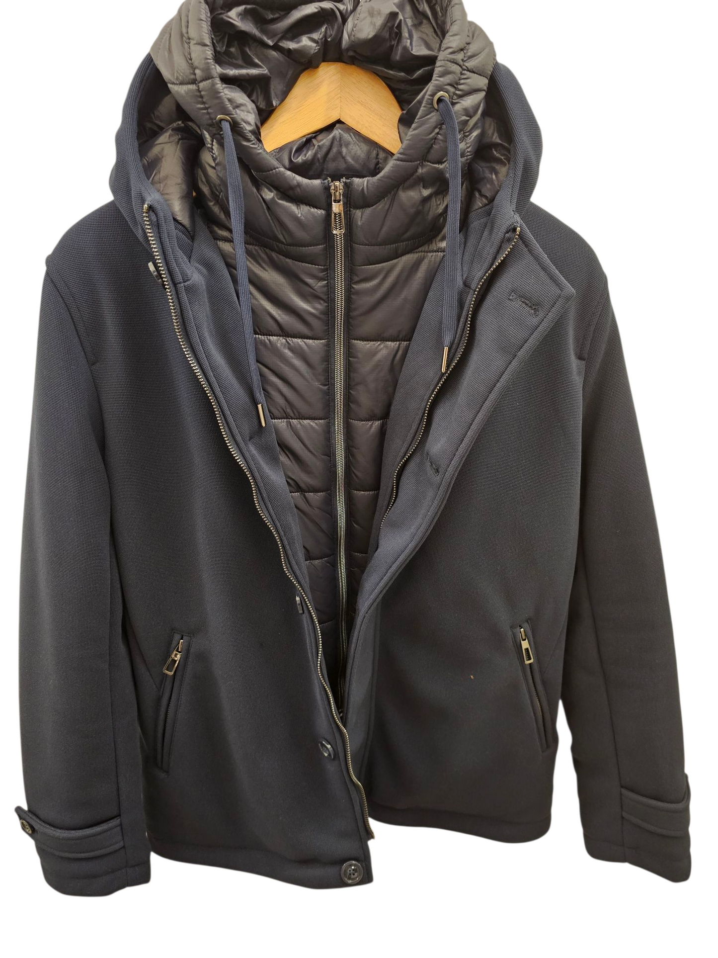 GIUBBINO BLU ARMATURATO DOPPIA CHIUSURA