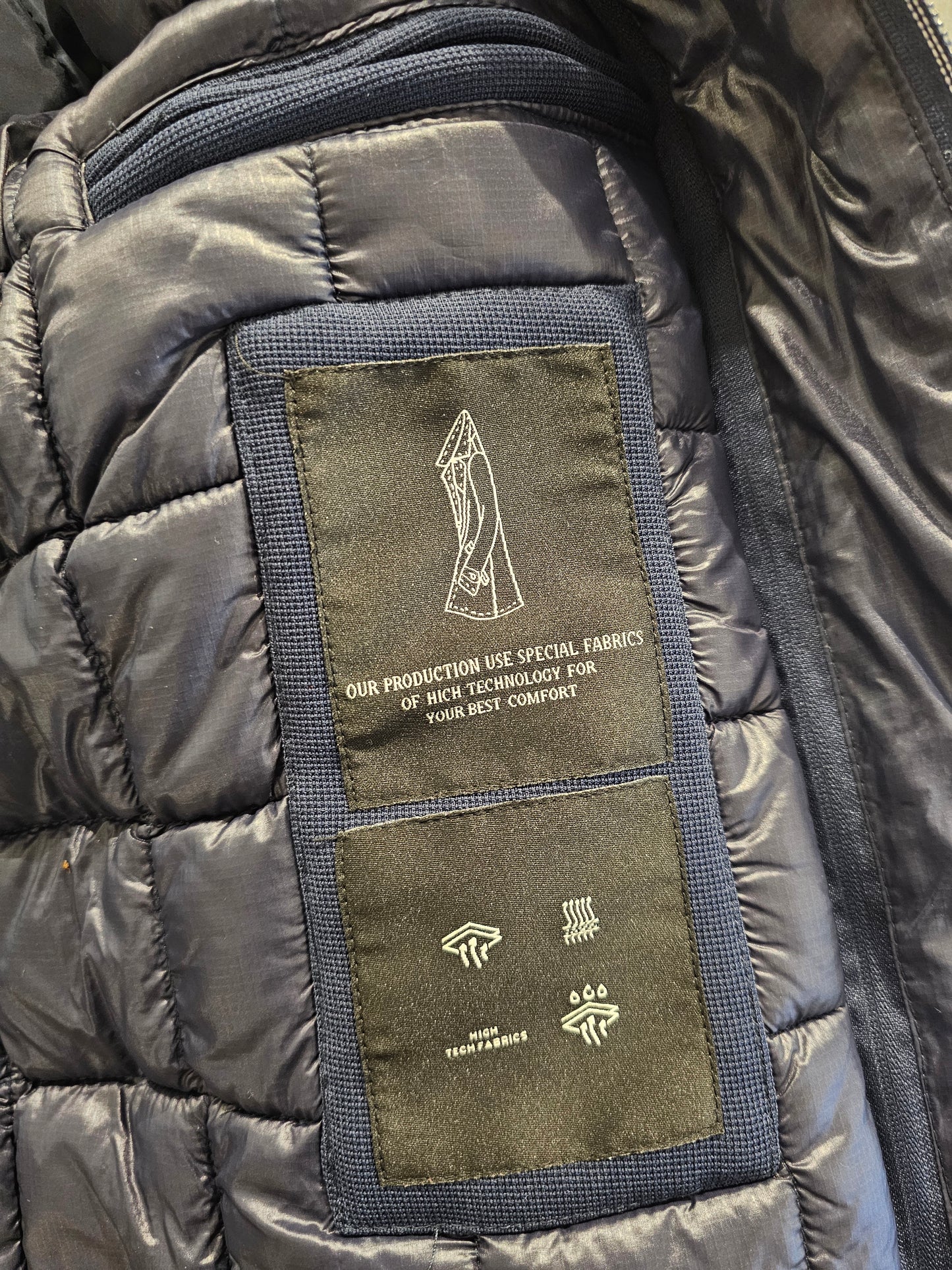 GIUBBINO BLU ARMATURATO DOPPIA CHIUSURA