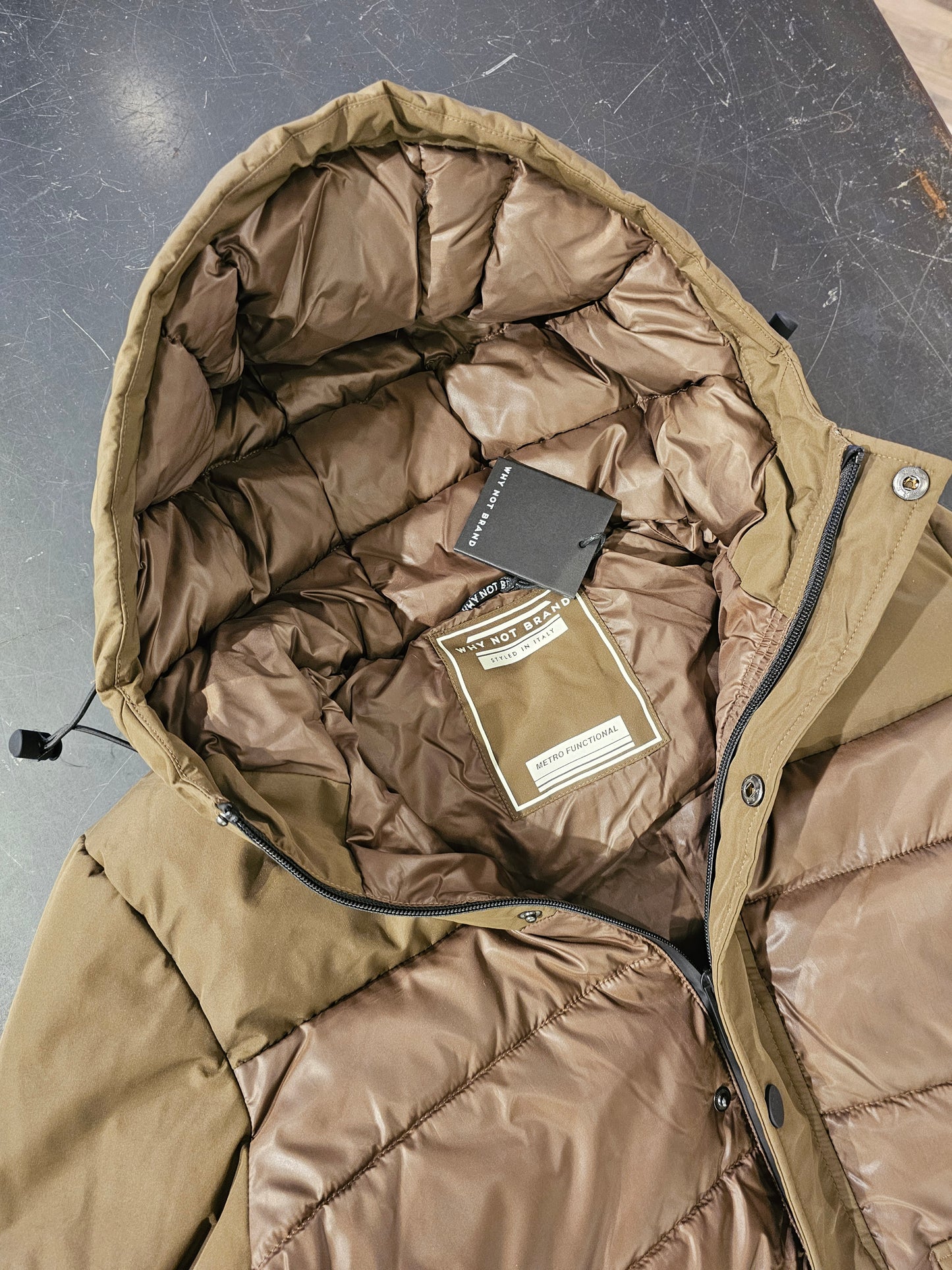 GIUBBINO DOPPIO TESSUTO CAMMELLO